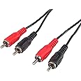 PremiumCord kjackcmm2-2 Audio Connection Cable, Red, Black, 2 m