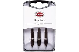 Brause 318010B - Confezione di 3 pennini in metallo Bandzug 1 mm