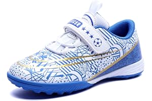 VTASQ Boys Football Boots Kids Astro Turf Trainers Junior Football Shoes Girls Soccer Shoes Indoor Outdoor Athletic Sneakers Non-Slip Sports Shoes Unisex