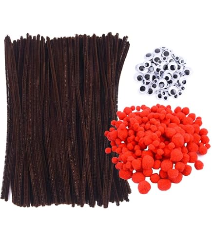 Kit Créatif MengH-SHOP – 200+ Pièces DIY : Pompons, Plumes, Yeux Mobiles, Feutrine – Loisir Enfant