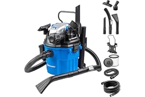 Vacmaster VWM1518R Odkurzacz do pracy na mokro i na sucho 18L 1500 W Professional do odkurzania na mokro i na sucho do domu, kuchni, dywanu, samochodu, liści ogrodowych, funkcja dmuchania