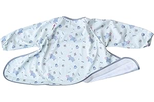 Tidy Tot®™ Bavoir Supplémentaire pour Kit Bavoir et Plateau. Bavoir Manches Longues à Fixer au Plateau Idéal Cadeau de Naissance pour L'alimentation des Bébés DME.