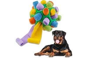 HUANMIN Sniffing Ball per Cani, Tappetino Snuffle per Cani, Palla da Sniffing Mat Interattivi,Addestramento per Giocattoli Puzzle interattivi per Cani Che incoraggiano Le abilità di foraggiamento Naturale