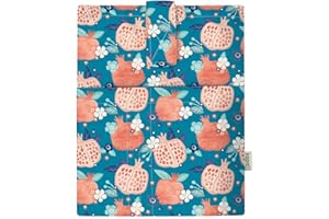 KAPAX Sacchetto per libri copertina per libri in brossura, tessuto lavabile, impermeabile, protezione per libro, custodia protettiva per tablet per adulti, idea regalo di Natale, donna uomo, granata