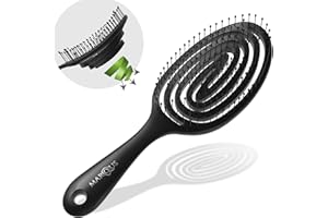 MARQUS Innovante Brosse Démêlante Cheveux enfant et à tous les types de cheveux, poils souples, 1 Unité biologique et fabriquée à partir de matières végétales