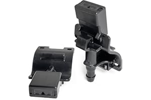 Click&Fit Getti lavavetri compatibili con Toyota Corolla Auris Avensis RAV4 Prius C-HR Camry Highlander – Ugelli di ricambio per tergicristalli 85381-12300, ventola, 2 pezzi