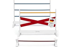 Hoofly Hobby Horse Hindernisse Set – 2 Steilsprünge & 1 Cavaletti/Hindernisse Hobby Horsing Zubehör & Hürden Kinder/Sprünge zum Spielen & Trainieren/Steckenpferd Parcours & Geschenk Kinder