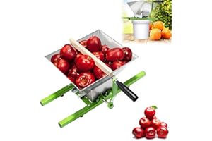 YRHome Trituradora de fruta, 7 l, trituradora de fruta, trituradora de fruta, con manivela