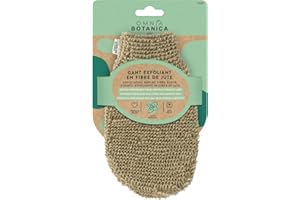 OMNIA BOTANICA - Gant exfoliant en jute - Gommage corps naturel - Gant de crin végétal - Gant de bain - Convient à tous les types de peaux - Massage corporel - spa - Exfoliation intense