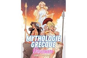 Coloriage Mythologie Grecque: Déesse Mythologie Grecque -Coloriage Grèce Antique - Livre à Colorier pour Filles 8 - 12 Ans