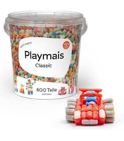 Mosaïque - PLAYMAIS - Licorne - 100% biodégradable - 2300 flocons - 6 cartes à décorer