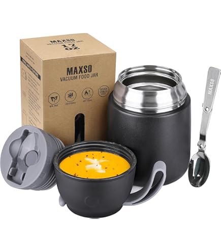 Boîte à Déjeuner Isotherme Bento - Récipient Alimentaire à Soupe - Bocal Chaud Divisé - Grande Capacité - Couvercle Anti-fuite - Bol à Salade En Acier Inoxydable - Portable - Pour Bureau, Pique-nique