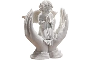 Design Toscano Statua in Marmo Sintetico Preghiere di Un Angelo