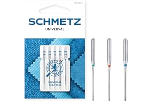 SCHMETZ | 5 Aghi per macchine da cucire | Universale | 130/705 H | Spessore 70/10-90/14