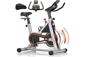 ‎DMASUN [Aktualisiert] Heimtrainer Fahrrad, DMASUN Ergometer Hometrainer Fahrrad mit Einstellbarem Magnetischem Widerstand, Kardio Training Indoor Cycling Bike Höhenverstellbar, Fitnessbike 160kg Belastbar