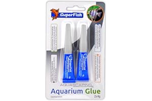 Superfish Colle pour Aquarium – Utilisation pour Fixer Facilement Les Plantes et la Mousse à la décoration, Le Bois et la Roche, 4 g (Lot de 2)