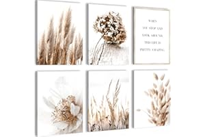 NOVART Quadros Decorativos Boho - Nessuna Cornice Necessaria - Camera Da Letto Del Soggiorno - Beige - N023165a