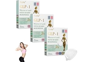 SUNCY TLOPA Patch Minceur & Santé NANOMICRONEEDLE Tirzépatide-NIDDK, TLOPA Patchs Minceur,Réduction de la Graisse Abdominale et de la Taille, Anti-Cellulite Convient à tous (3 Pièces)