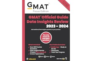 GMAT Official Guide Data Insights Review 2023-2024, Focus Edition: Includes Book + Online Question Bank + Digital Flashcards + Mobile App