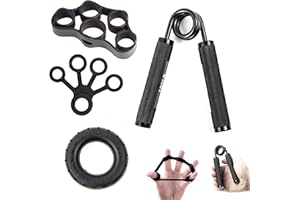 jinminamz Uchwyt ręczny - 4-pakowy trening przedramienia Gripster, trener chwytu trenera treningowego, napinacz palców do regeneracji i treningu po urazach