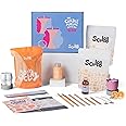 Sculpd Candle Making & Pottery Kit - Complete 2 Person Art Set: Includes Air Dry Clay, Soy Wax, Fragrance & Tools - DIY Arts Crafts Gift for Adults, Teens, Men & Women Candles Crafting (Orange Ginger)