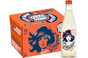 KARMA COLA Karma Drinks Gingerella Ginger Ale (24 x 300ml Bottles), Natural Ingredients, Fairtrade, Gluten Free, Vegan Friendly, Delicious Soft Drink, Carbonated Fizzy Drink, Organic, No GMO