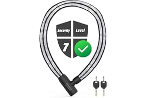 Fahrradschloss Fahrrad Schloss Mit Schlüssel, Fahrradschlösser Anti-Diebstahl Kabelschlösser, kabelschloss Sicherheitsstufe S