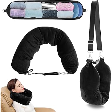 Oreiller de voyage réglable pour Voyages – Oreiller de soutien du cou pliable avec