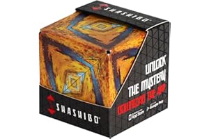 SHASHIBO Cube Transformable – Cube Antistress breveté et primé avec 36 aimants rares sur Le thème de la Terre – Peut Prendre Plus de 70 Formes (Wild Series - Savannah)