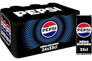 Pepsi Zéro Sans Sucres Canettes 24x33CL