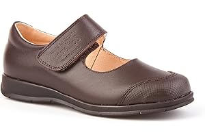 ANGELITOS Merceditas Colegiales para Niñas con Puntera Reforzada Todo Piel, Mod.463. Calzado Infantil Made in Spain, Garantia de Calidad.