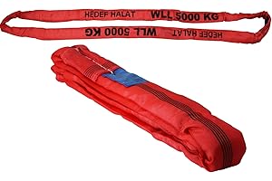 HEDEF HALAT Rundschlinge Bandschlinge Rundschlingen Hebeband Hebegurt Krangurt Kranschlinge Schlupp 5 Tonnen 4 Meter 5t 4m