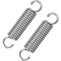 GUNGY Lot De 2 Ressorts De Traction Avec Crochet En Acier Inoxydable - 70 Mm De Diamètre Extérieur : 16 Mm - Diamètre Du Fil
