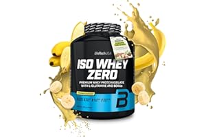 BioTechUSA Iso Whey Zero | Premium Whey Protein Isolate | Grass-Fed | Enzyme-Free | Sugar- and Gluten-free, 2.27 kg, Banane