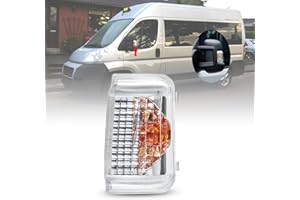 TULA MOTOREN Clignotant Rétroviseur Extérieur Clignotant Rétroviseur pour Citroen Jumper 04/2006-UP FIAT Ducato(250)2006-U PEUGEOT Boxer 2006-UP droite single Lentille claire NO HAVE W16W R: 71748255; 6325H4