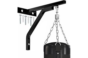 ONEX 1x Punch Bag Wall Bracket Heavy Duty Steel Boxing Bag Hanger Wall Mounted Punching Bag Hook for Kickboxing, MMA Muay Thai & Training 100kg Max Screws Included Indoor & Outdoor