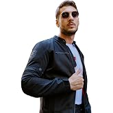 Scudo Milano Black Summer Mesh Men's Motorcycle Jacket M