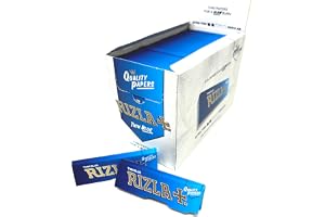 Rizla Vanligt blått rullpapper – full låda med 100 böcker