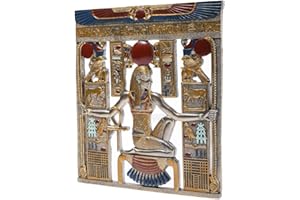 Lachineuse Egyptian Wall Picture - 26.5 x 23.5 cm Frame with Pharaohs & Hieroglyphs - Antique Egypt Decorative Item - Original Gift Idea for Home Decor