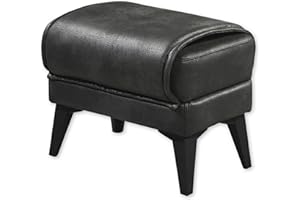 ‎STELLA TRADING DEINE TANTE EMMA 64-133-09 Hocker Edward Fusshocker als Polsterhocker anthrazit grau Sitzhocker ca. 43 x 50 x 62 cm