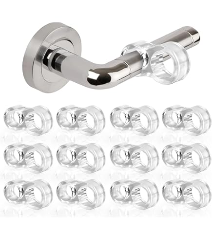 4 Anelli Salvamaniglia In Gomma | Paracolpi Per Porte E Finestre | Antiuurto A Forma Di 8 - Foto 12