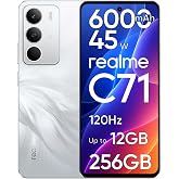 realme C71 Smartphone up to 12GB RAM + 256GB ROM, 6.67" 120Hz Screen, Mobile Phone with 6000mAh Battery and 45W Quick Charge,