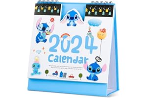 Desk Calendar 2024 Spelitsow Stitch Desktop Calendar January to December 2024 for Office and Desk Organisation