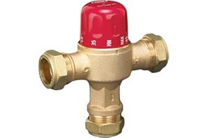 Kudos-Trading - Reliance Heatguard RWC 28mm Temperature Mixer Valve for Water underfloor Heating Kits 28mm Compression Fitting Thermostatic Mixing Valve for Domestic Hot Water.