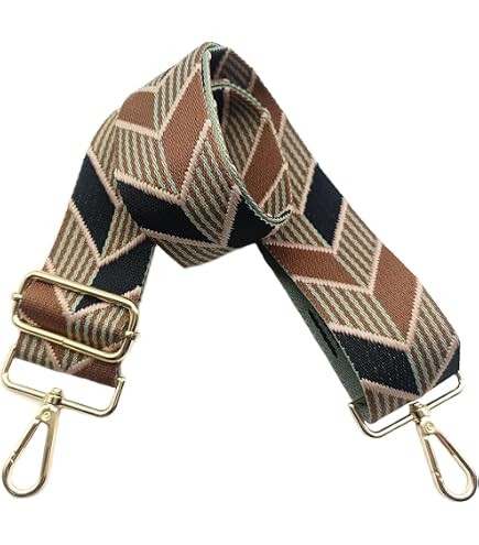 Bandoulière Réglable Marron Pour Sac à Main - Longueur 80-130cm - Boucle Dorée - Universelle