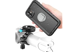 Cozycase Bike Phone Holder for iPhone 11 - 1S Quick Release Adjustable Detachable Bicycle Motorcycle Phone Mount with Waterpfoof Case