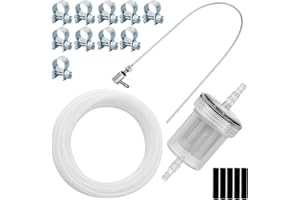 QUOTRE Kit de manguera de gasolina para coche diésel, manguera de calefacción de estacionamiento de repuesto, tubo de combustible, filtro de línea, abrazaderas de manguera (18 unidades)