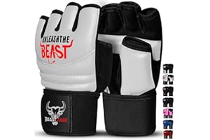 BEAST RAGE Gants de karaté Taekwondo pour Hommes et Femmes, Gants d'entraînement de Boxe MMA Kickboxing Sparring Martial Arts Gloves - Training Light Workouts,Muay Thai,Karav MAGA