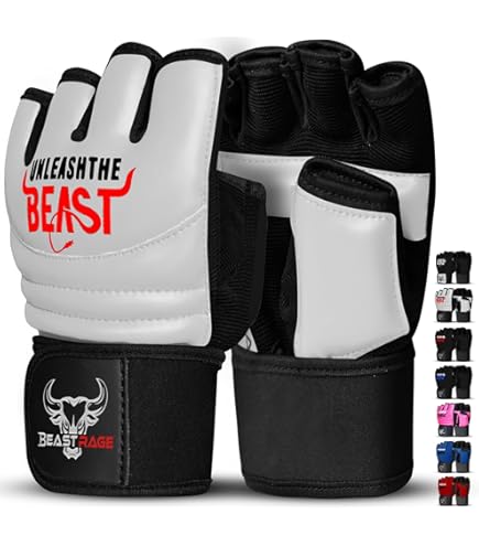 Guanti Preppling Cage Combattimento Guanti Da Sparring MMA Islero Fitness – Nero Opaco, Per Allenamento Muay Thai E Cage Fighting Guanti Gabbia MMA Fitness