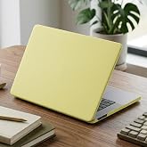 CaseOnn Apple Macbook Neo 13" İn&ccedil; Uyumlu Kılıf A3404 (2026) Mat Buzlu Koruyucu Sert Kapak Puslu Sarı